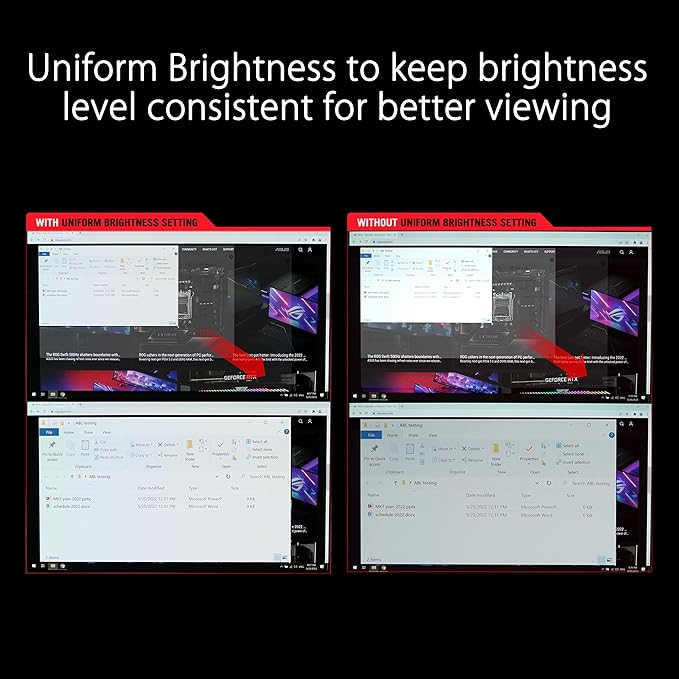 شاشة ألعاب من ماركة أسوس مقاس 34 بوصة منحنية بدقة UWQHD ومعدل تحديث 240Hz