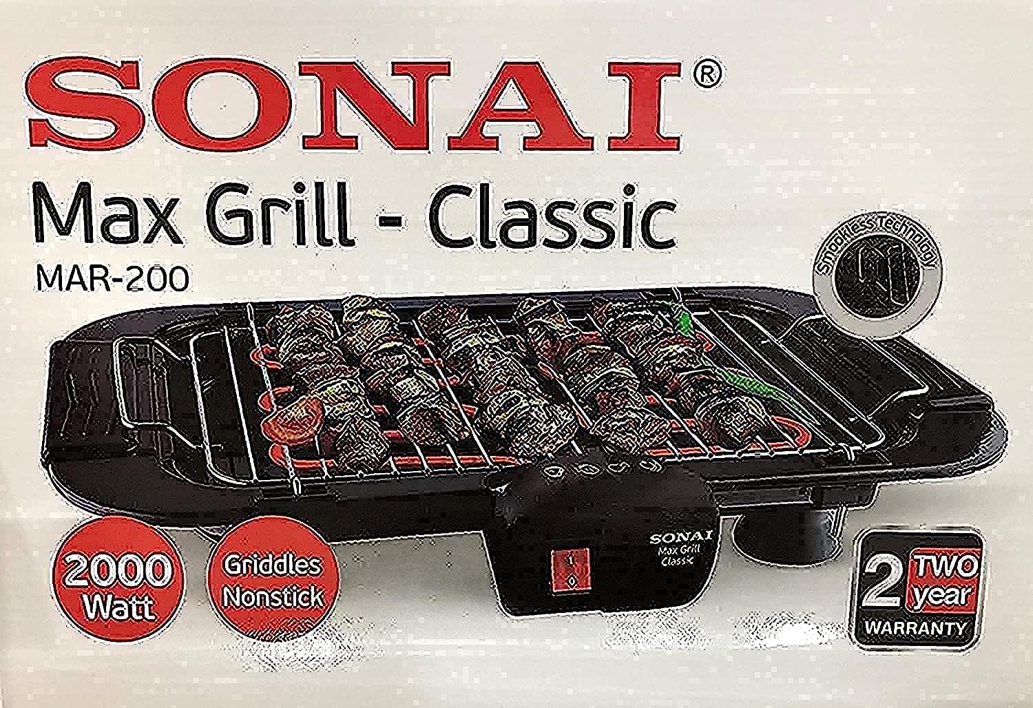 Sonai Classic Max Grill, 2000 Watt - MAR-200