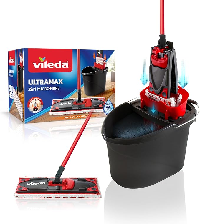 Vileda Turbo Smart Microfibre Spin Mop and Bucket Set