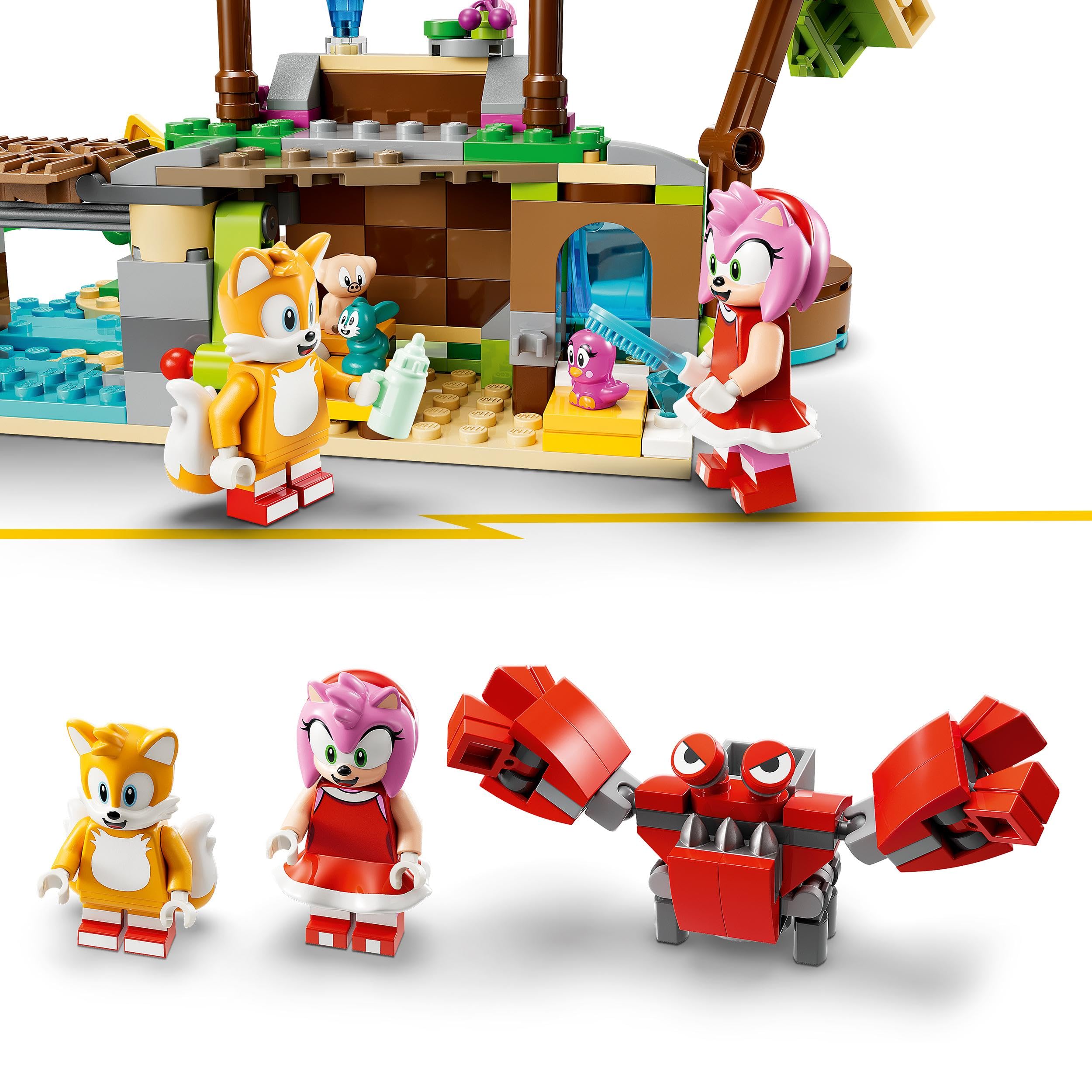 LEGO 76992 Sonic the Hedgehog Amy’s Animal Rescue Island Playset – Building Toy with 6 Characters (Ages 7+)