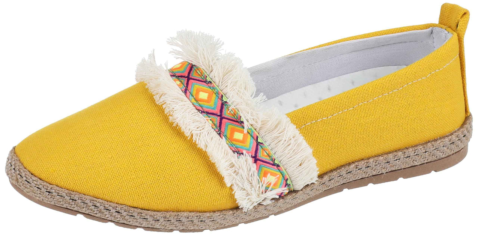 OX womens OX Canvas Slip On Shoes For Women OX1044 Loafer - Safqqa Egypt