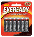 Eveready Super Heavy Duty Battery, Size AA, Pack of 6 Blister Card - Safqqa Egypt