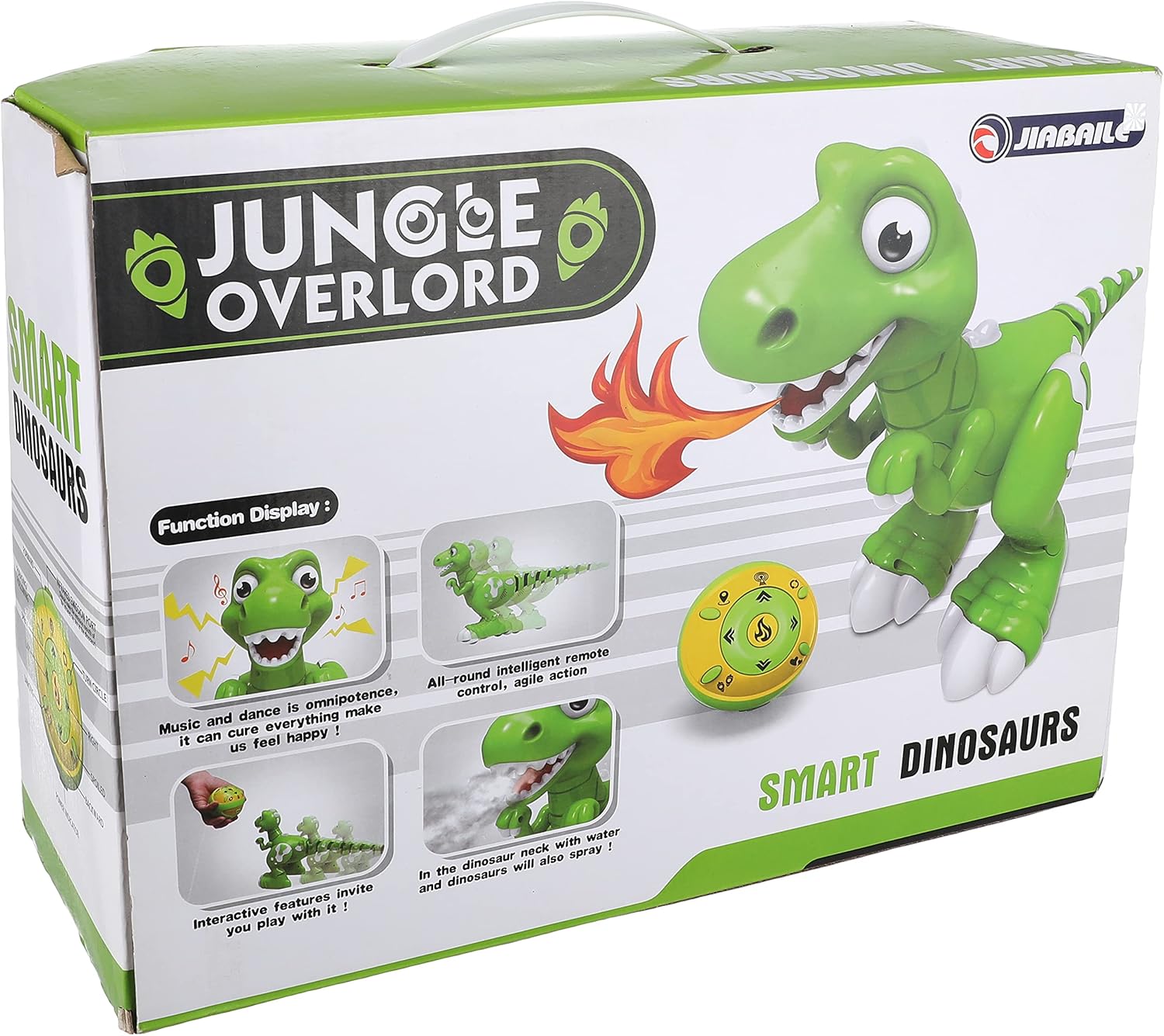 Jiabaile Jungle Overlord Smart Dinosaur with Remote Control - Light Green