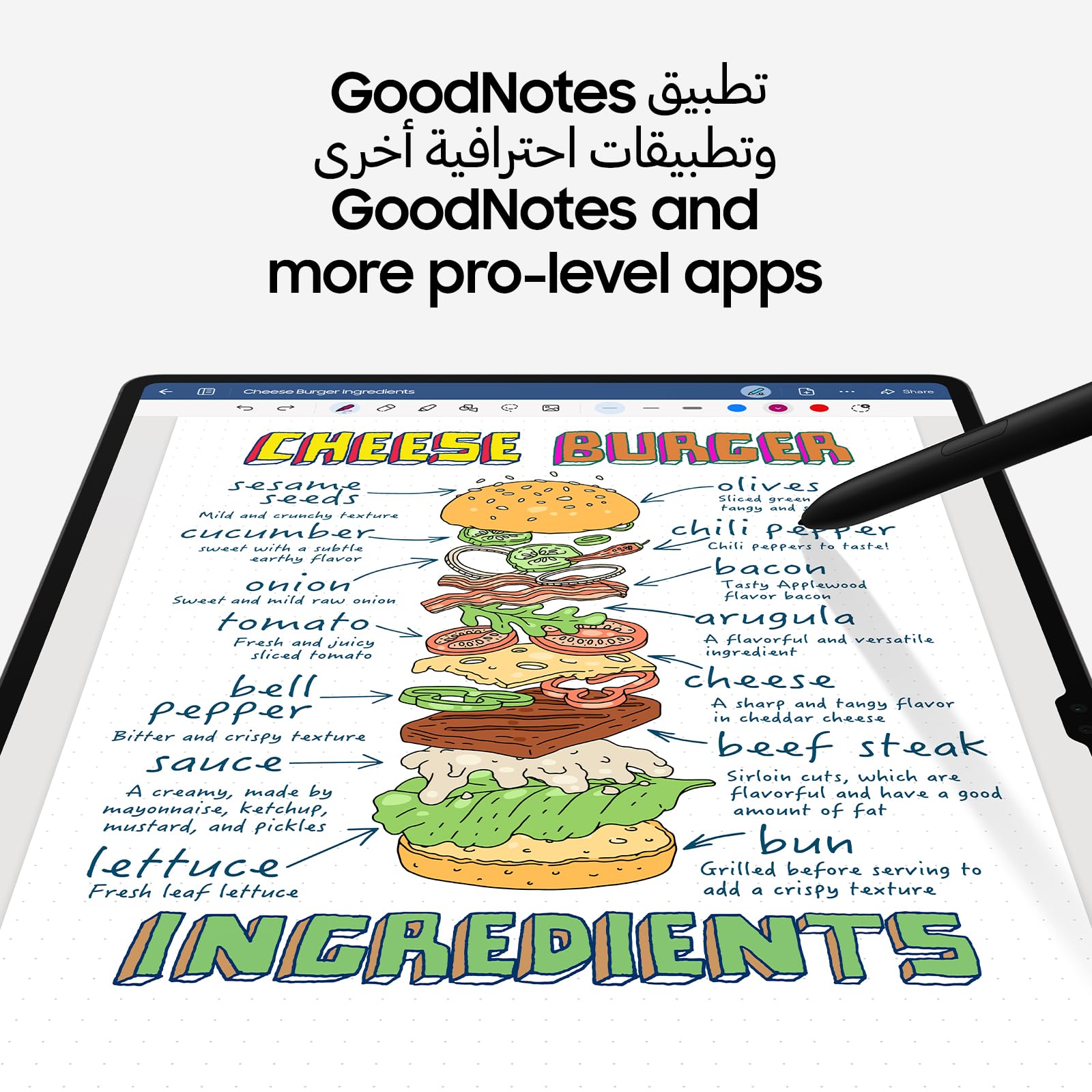 جهاز Samsung Galaxy Tab S9+ 5G هو جهاز لوحي بنظام أندرويد عالي الأداء، مصمم للإنتاجية، الإبداع، والترفيه. يتميز بشاشة Super AMOLED بحجم 12.4 بوصة، تقدم ألوانًا زاهية وتفاصيل واضحة لتجربة مشاهدة غامرة