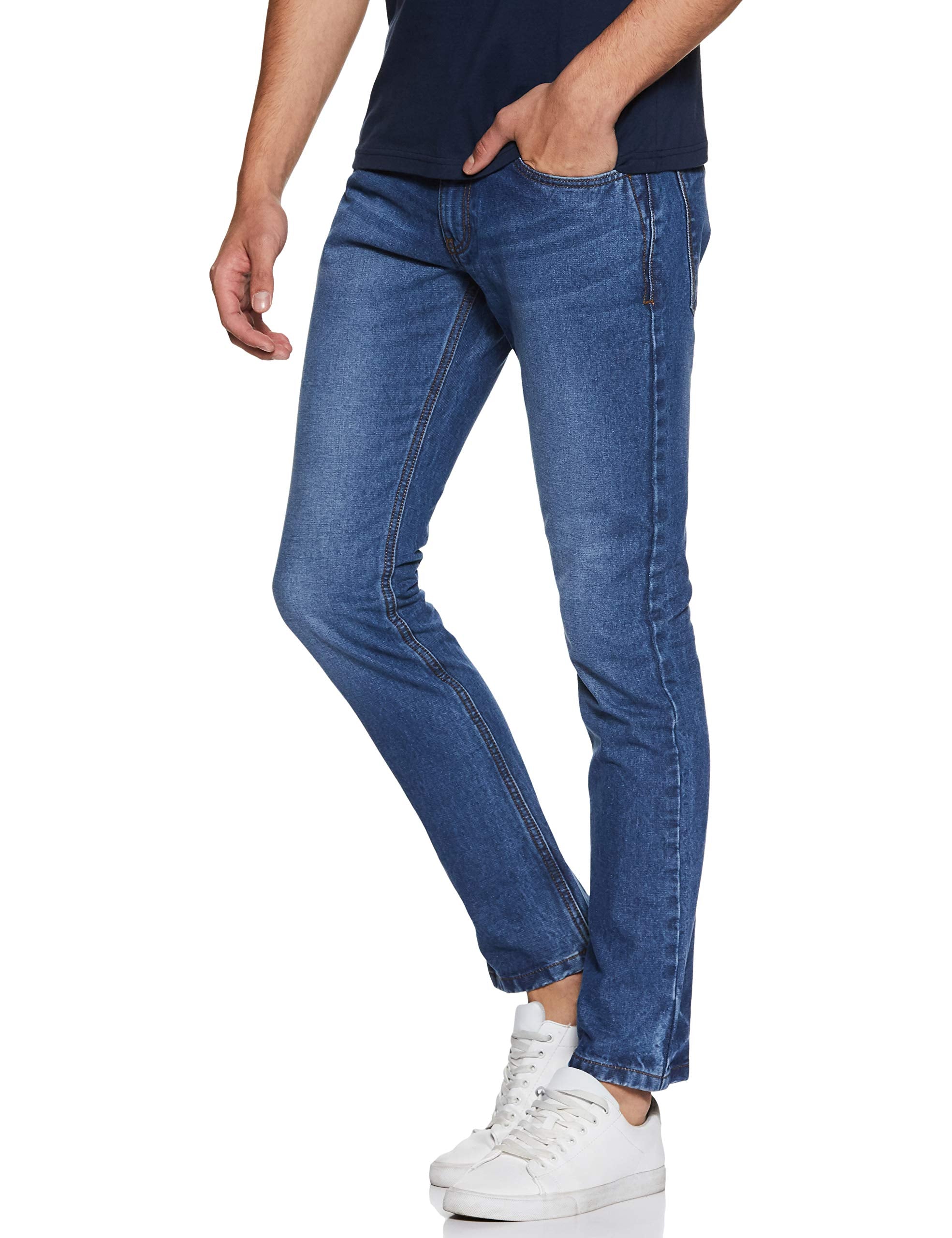 جينز رجالي سيمبول بمقاس مريح – مريح وعصري