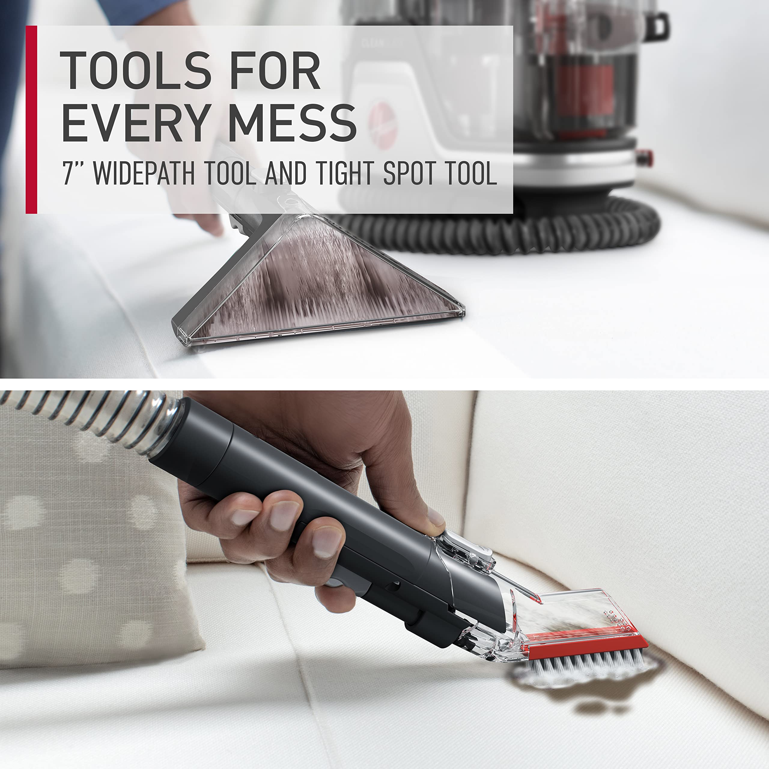 Hoover Cleanslate Carpet & Upholstery Powerful, Multi-purpose Spot Cleaner, Stain Remover, Portable, CDSW-MPME  -Lightly used and the liquid is available but missing.