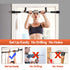 Doorway Pull Up Bar with Ergonomic Grip, Exercise Equipment Body Gym System No Screws Trainer, Multi-Grip Chin Up Bar & Exercise Bar & Home Workout black