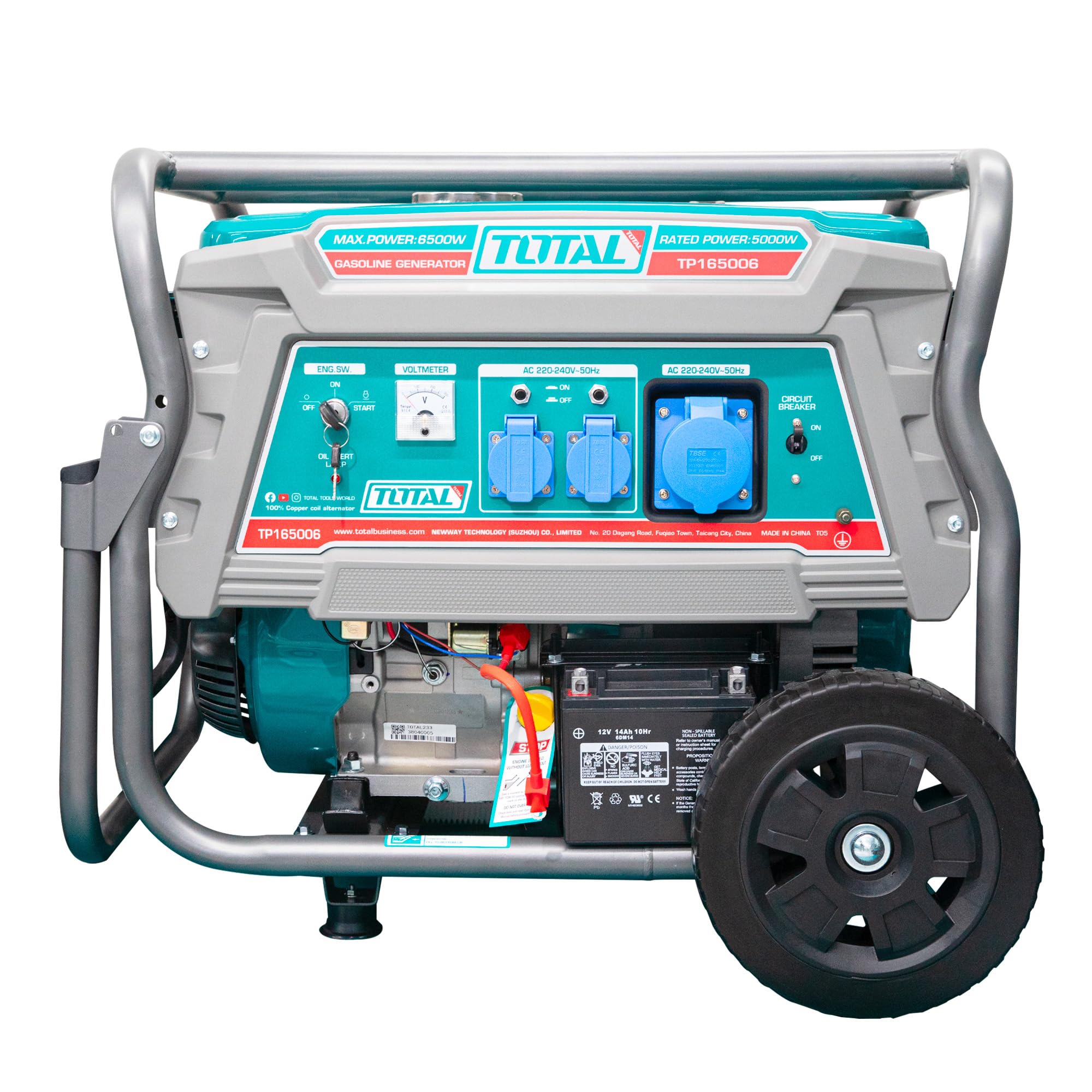 مولد كهرباء يعمل بنزين من توتال (موديل TP165006) – قدرة عالية للاستخدام المتعدد