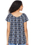 Matalan Patterned Short Sleeves Round Neck Blouse for Women - Safqqa Egypt