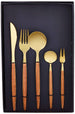 Fabulous 5 piece stainless steel travel set - gold - Safqqa Egypt