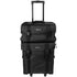 Shany Soft MakEUp Artist Rolling Trolley Cosmetic Case With Free Set Of Mesh Bags - Jet Black