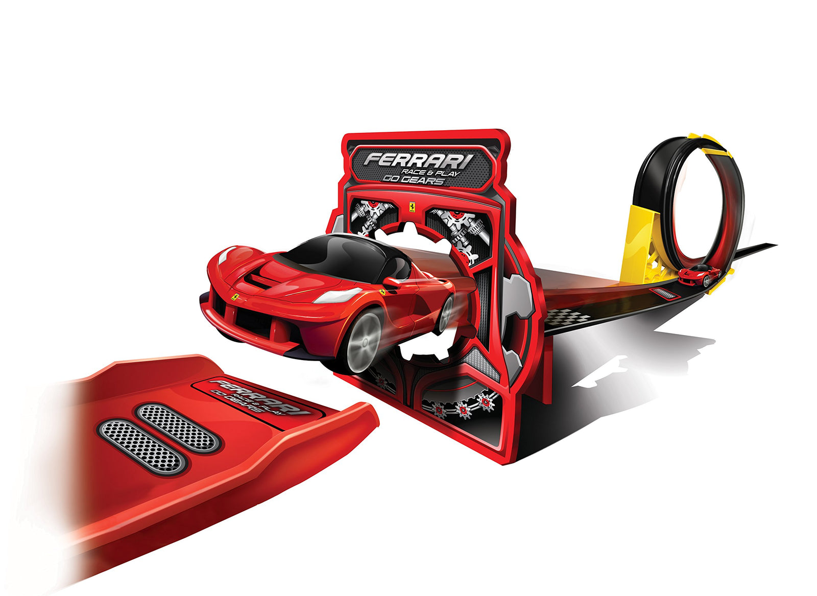Bburago Go Gears Loop Racetrack with Ferarri Die Cast Car