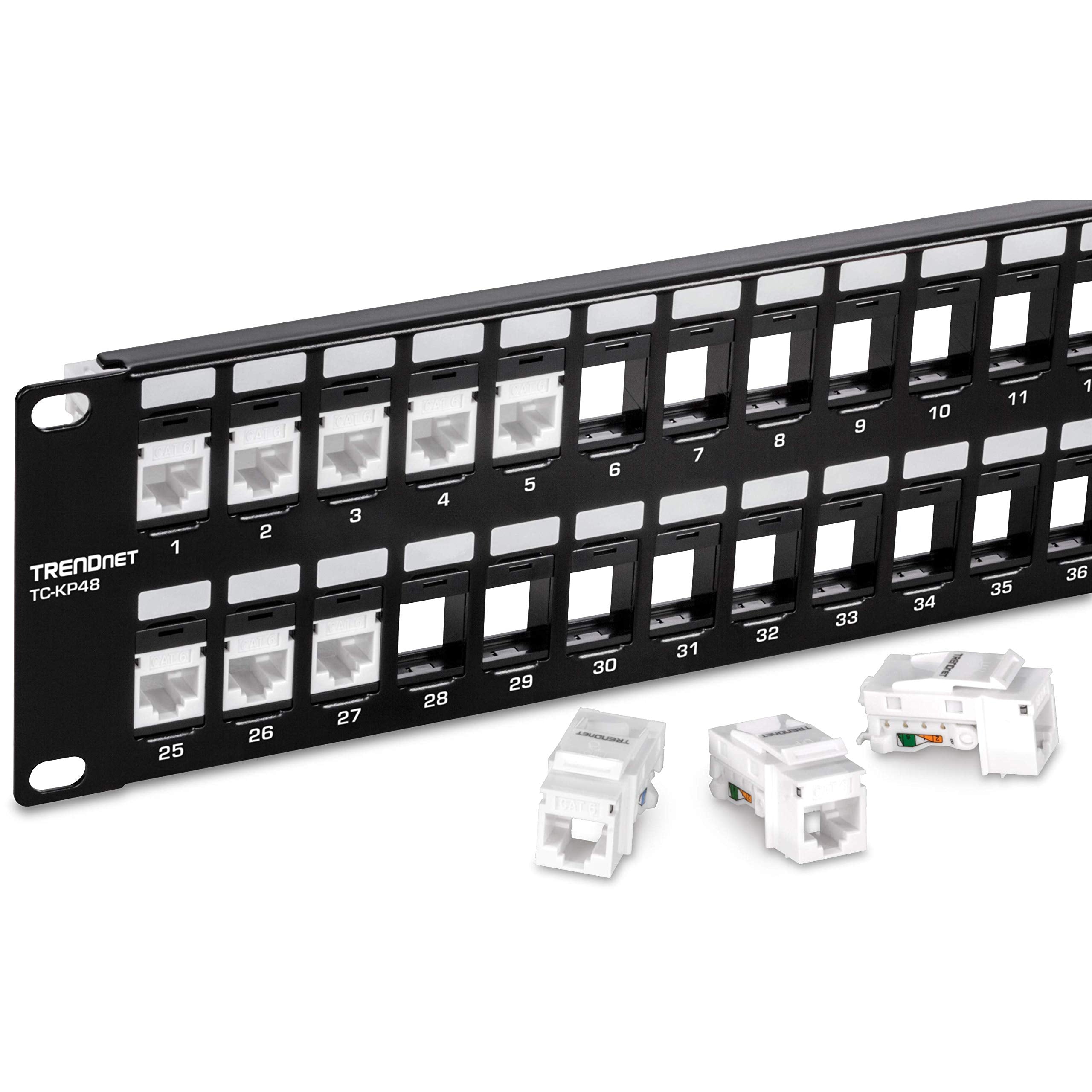 Trendnet 48-Port Blank Keystone Patch Panel – 2U High Density – Safqqa Egypt