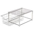 Home Zone Living Kitchen Sink Organizer – Sliding Basket, Inside Cabinet Storage