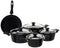 Top Chef 9-Piece Granite Cookware Set – Durable Non-Stick Design (18/20/24/28 Pots + 26 cm Frying Pan)