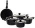 Top Chef 9-Piece Granite Cookware Set – Durable Non-Stick Design (18/20/24/28 Pots + 26 cm Frying Pan)