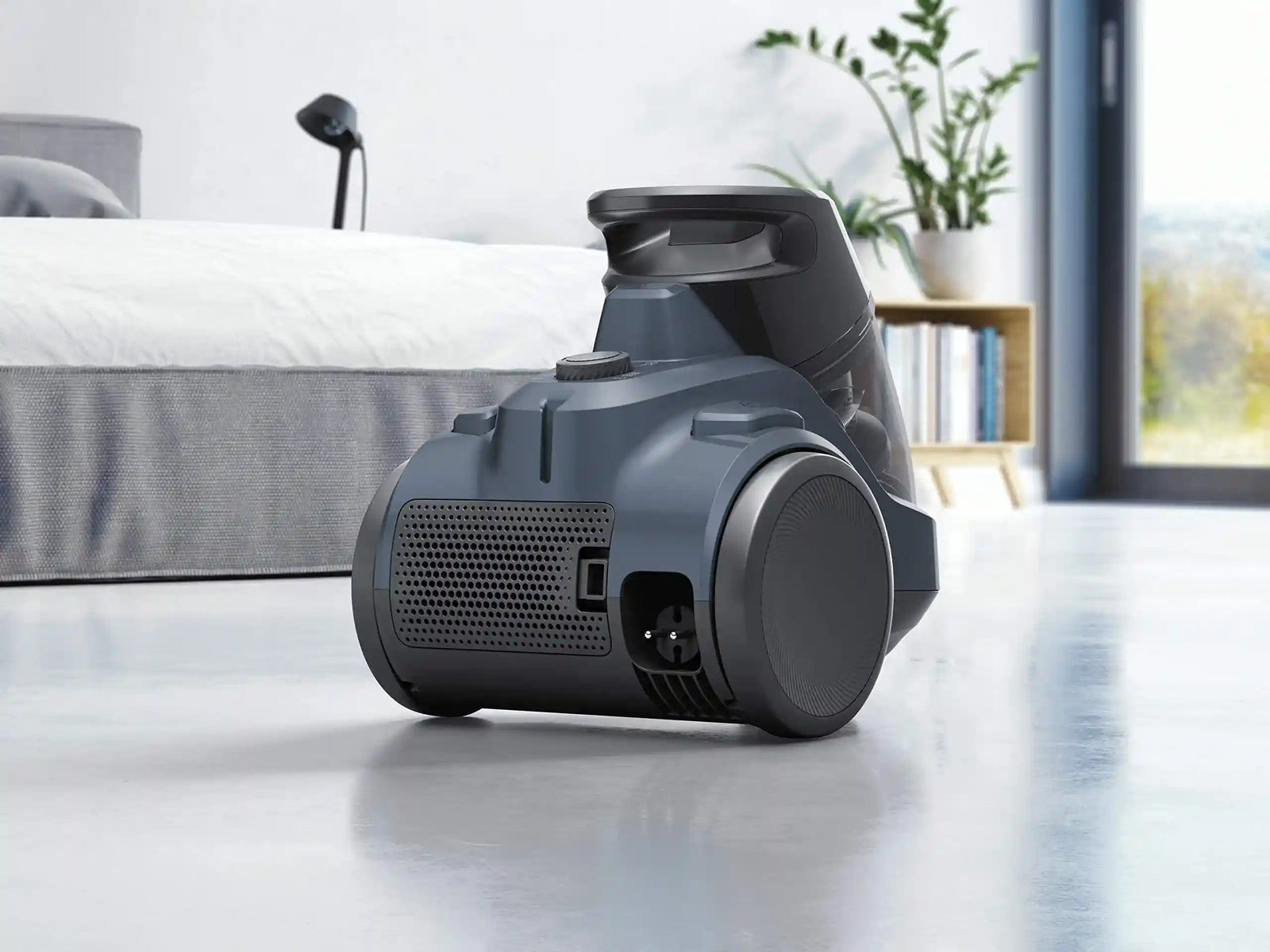 Electrolux 2000W Canister Bagless Vacuum Cleaner with 4 Steps Filtration & Washable Filter for Pet Hair, Carpet, Tile, Hard Floor, 1.8L Dust Capacity, Easy Emptying with Single Button Release, EC412DB- Have Scratches And It has a simple cut - Safqqa Egypt