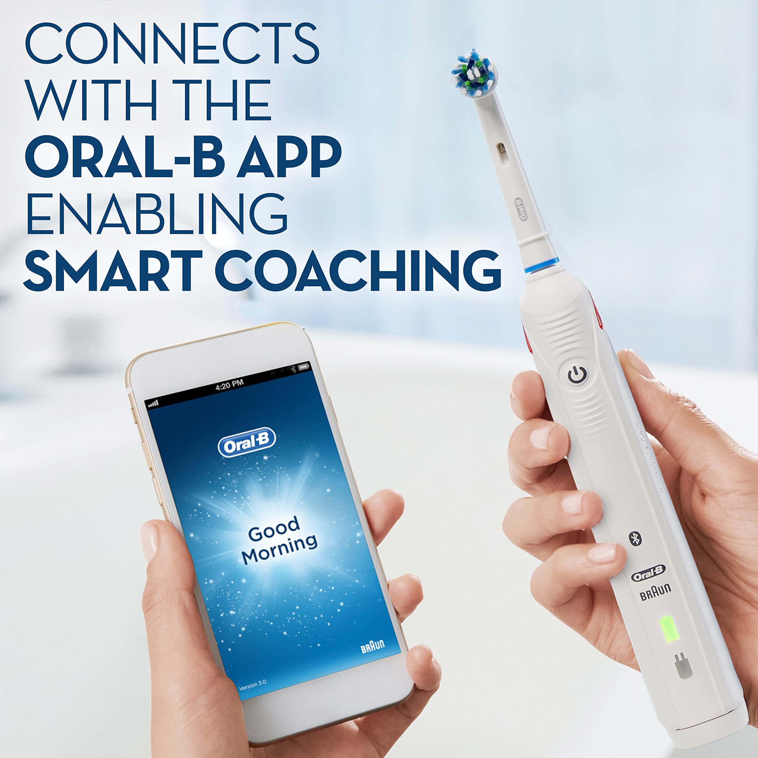 Oral-B Smart 6 6000N Electric Toothbrush, Smart Coaching, White Color