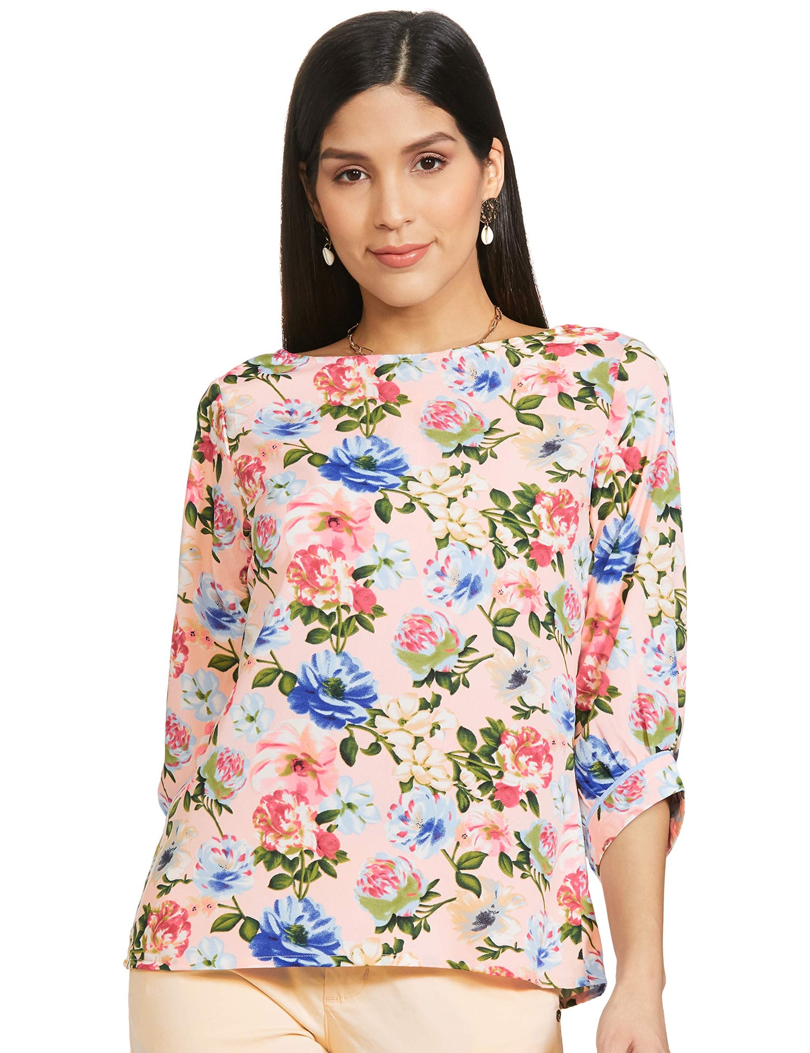 Krave Women Floral Regular Blouses - Safqqa