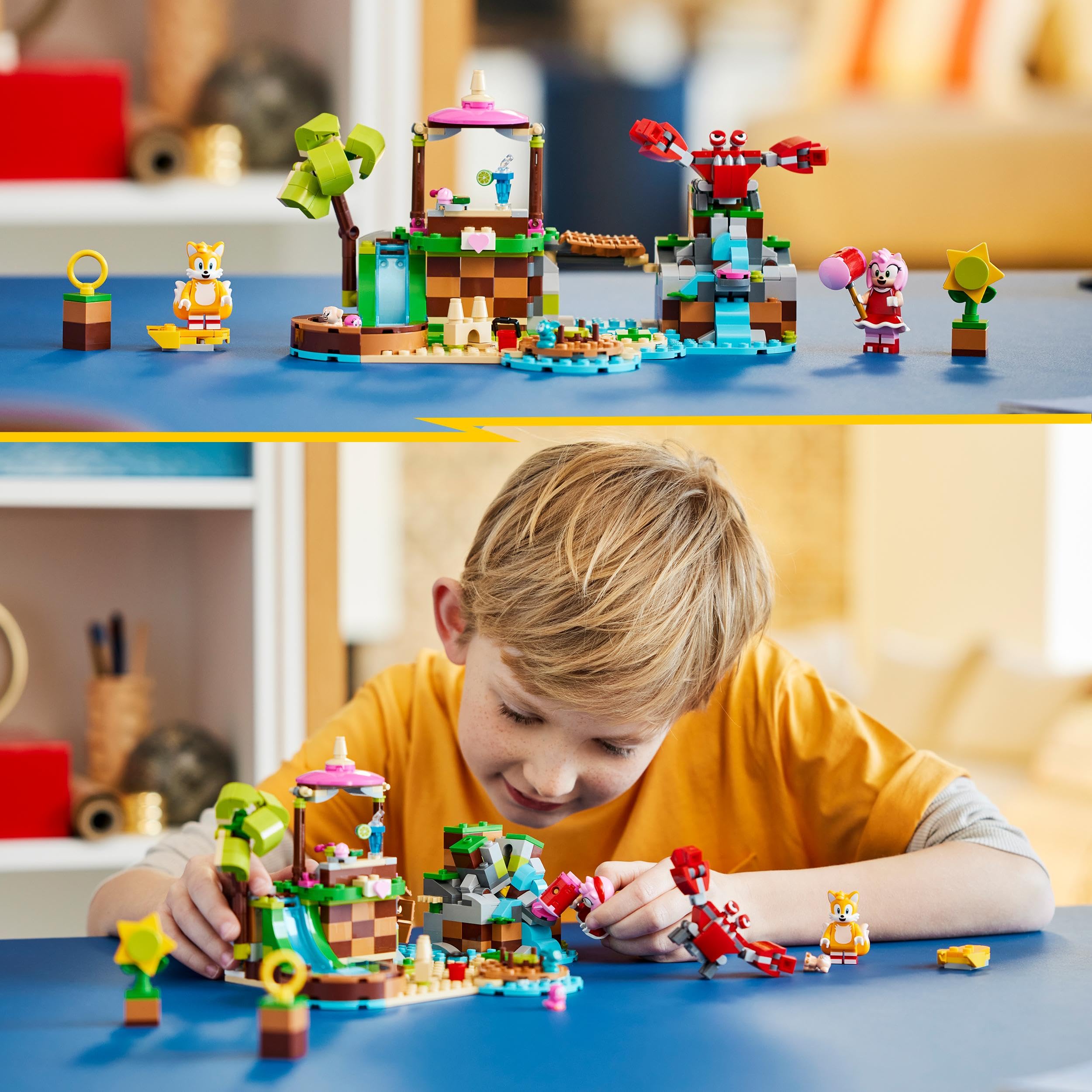 LEGO 76992 Sonic the Hedgehog Amy’s Animal Rescue Island Playset – Building Toy with 6 Characters (Ages 7+)