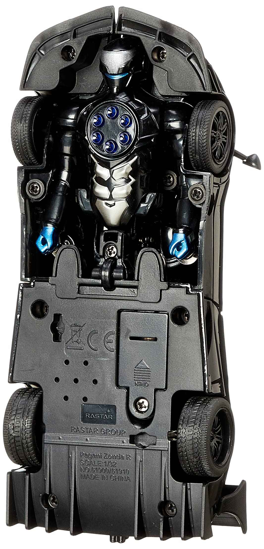 Rastar 61900 pagani zonda transformable car -black