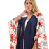 JAMILA Short Sleeves Slip On Self Printed Cardigan,Ideal for layering over tops, dresses, or casual outfits.