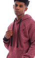 Ravin mens Ravin 96047 Slip On Heather Burgundy Hooded Neck Hoodie Sweatshirt