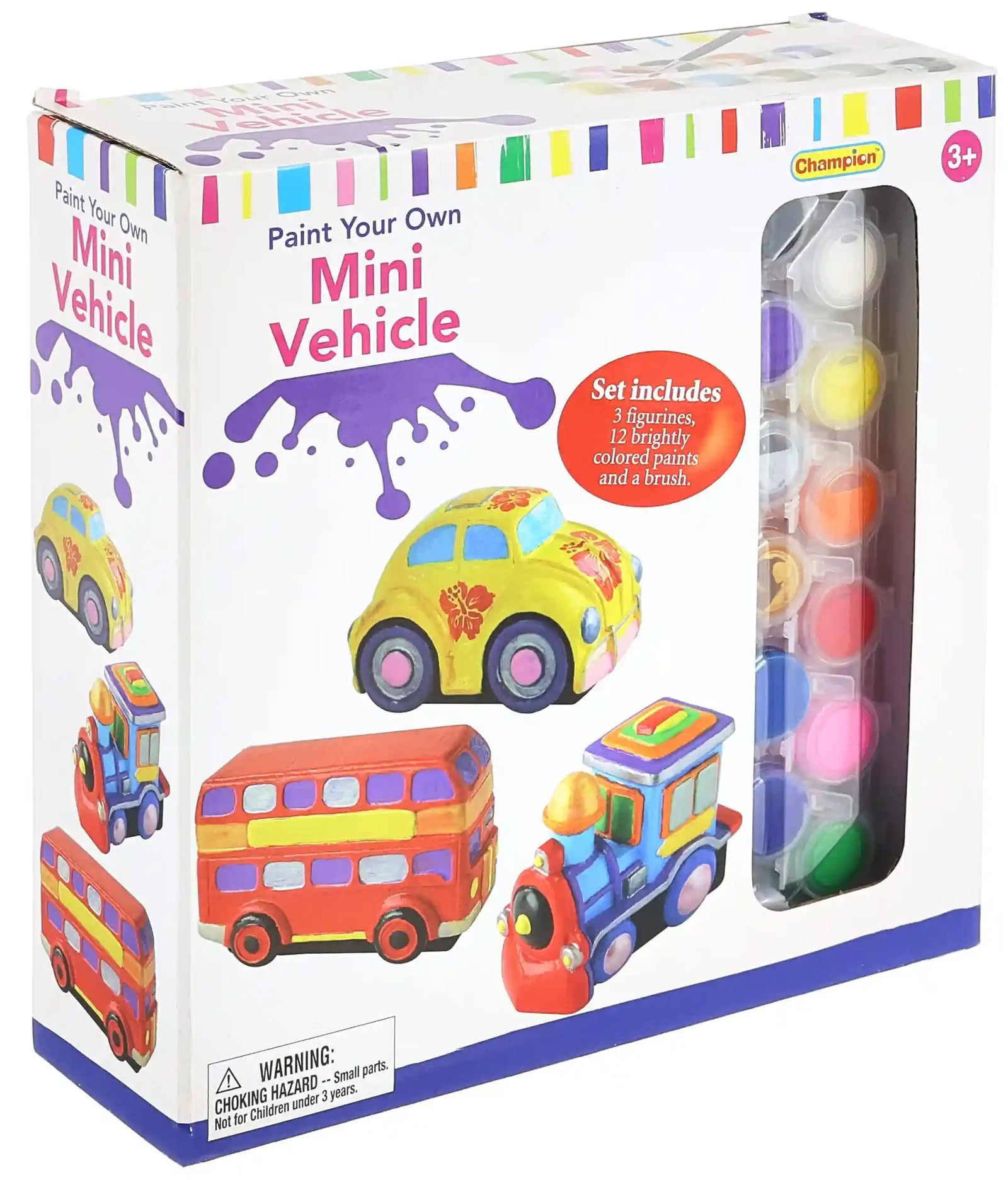 Champion DIY-194 Paint Your Own Mini Vehicle - 4 Pieces - Safqqa Egypt