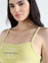 Calvin Klein Women Sleeveless Top Yellow Casual Tank