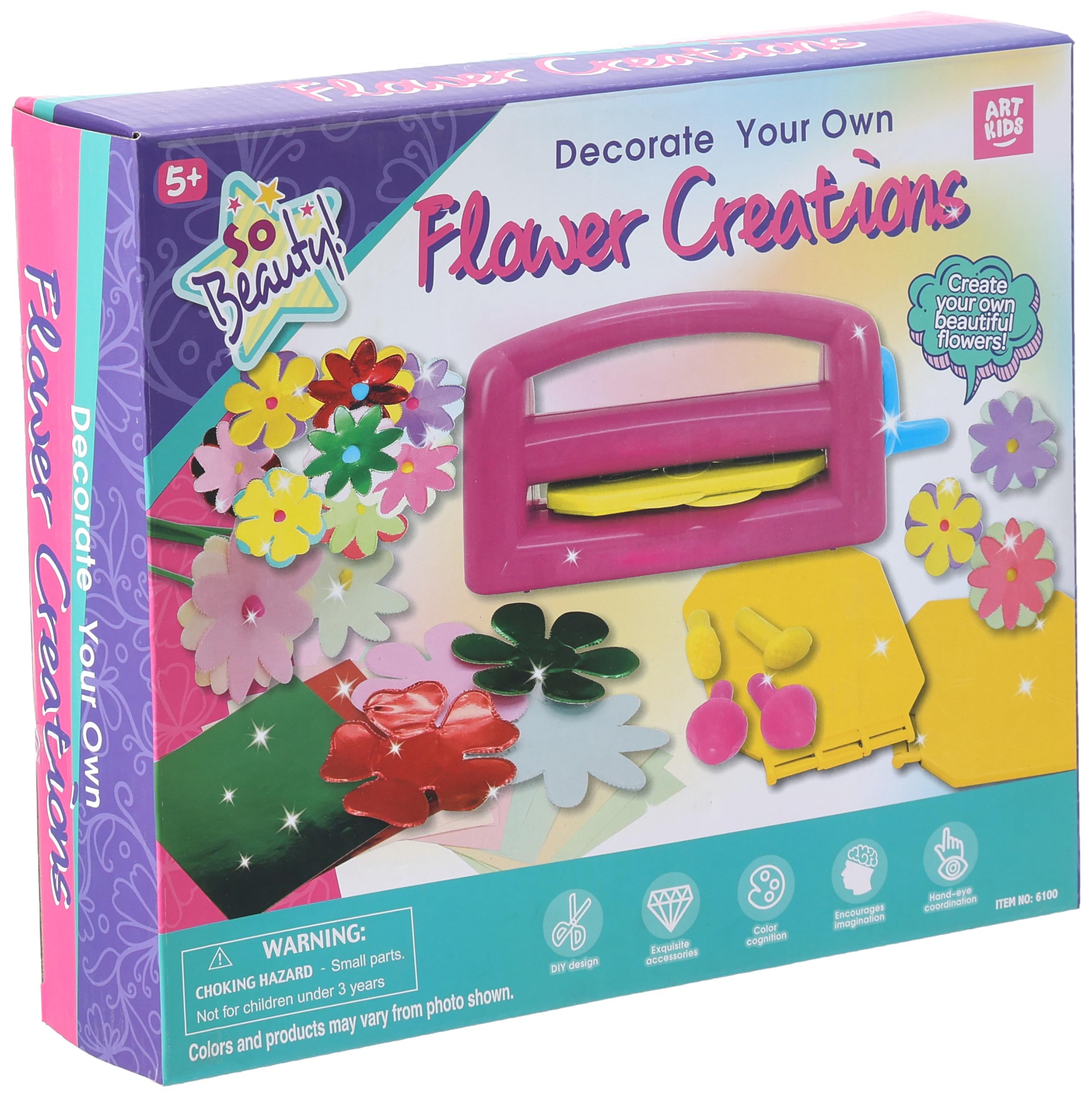 AKARCA 6100 Flower Making Art Toy – Creative DIY Craft Kit for Kids