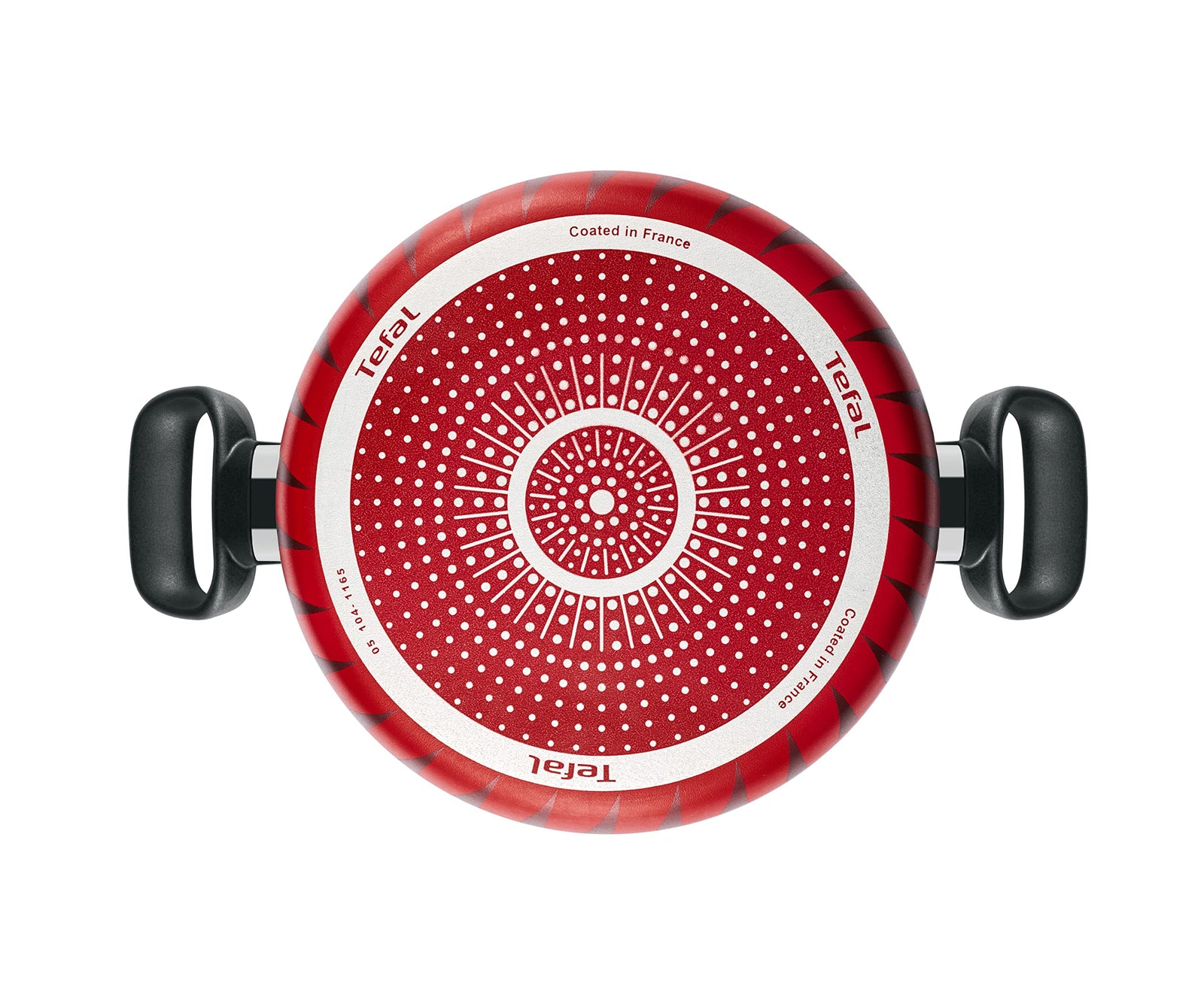 طقم قدور تفال تمبو، 5 قطع، مقاسات (18-20-24-26-28) سم، باللون الأحمر - 220089958 (خدش بسيط)