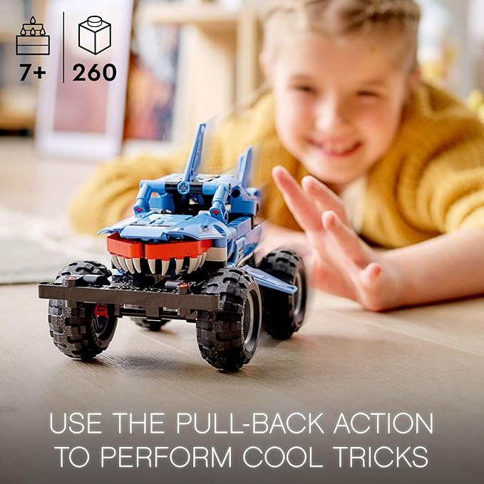 مجموعة بناء ليغو تكنيك من Monster Jam – سيارة كبيرة للأطفال من 7 سنوات فما فوق