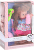 Baby doll with accessories for girls - 3358-3f