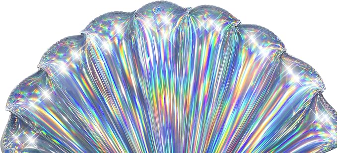Inflatable Glitter Shell Pool Float