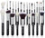 Jessup 25pcs Professional Makeup Brush Set Black Silver