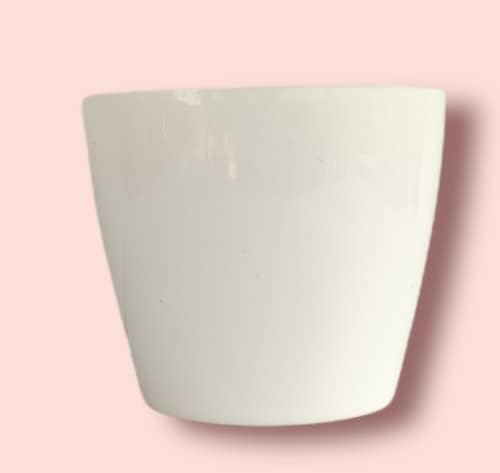 أواني زرع VINAYAKAMART للنباتات الداخلية (4 بوصة) – اللون أبيض حليبي – 3 قطع (بدون علبة)