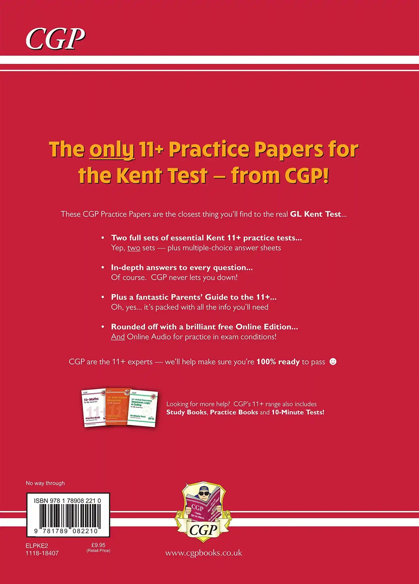 Coordination Group Publications Ltd (CGP) New Kent Test 11+ GL Practice Papers (with Parents' Guide & Online Edition)