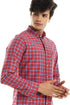 Andora Men's Checkered Long Sleeve Shirt - Model 34W23M3905