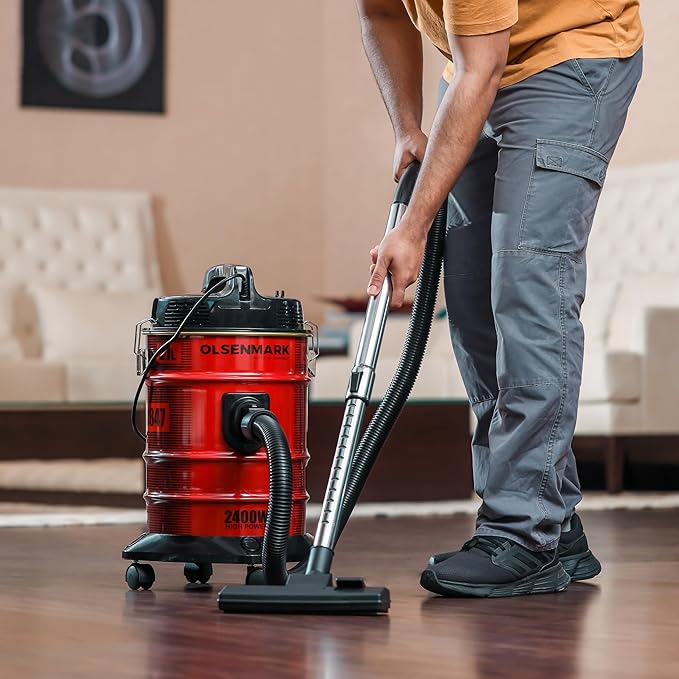 Olsenmark Vacuum Cleaner 2400W 21L OMVC1847 Red Black – Safqqa Egypt