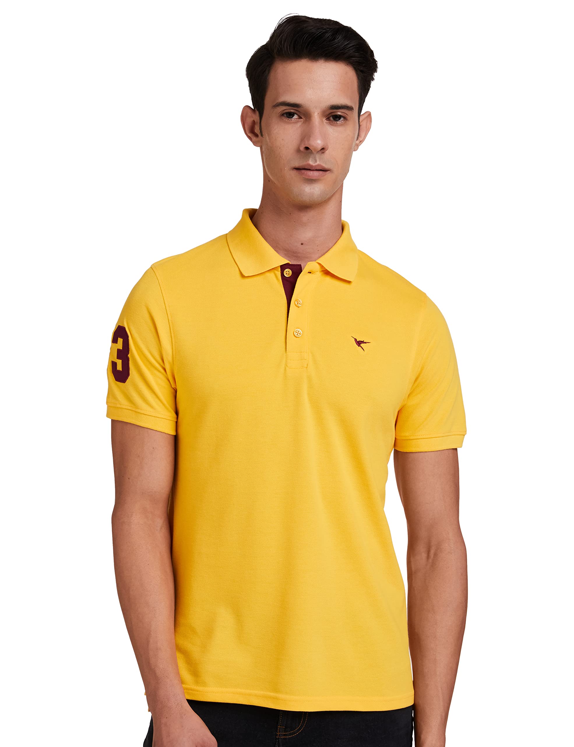 Deniklo Men’s Classic Solid Polo – Regular Fit