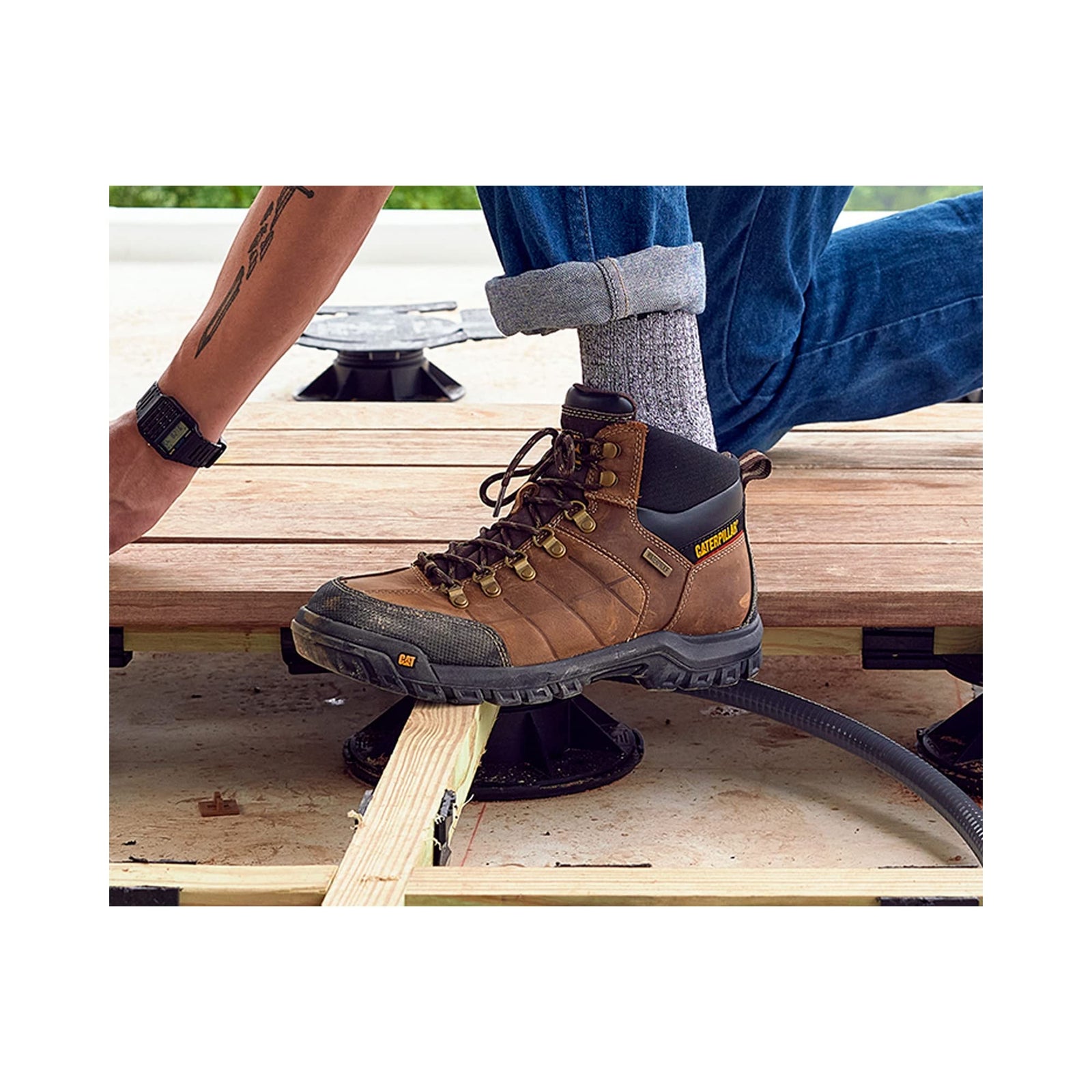Cat Footwear Shoes Men's Tough construction suitable for daily and outdoor use