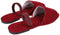 OX womens OX Faux Leather Slides For Women OX1031 Flip-Flop