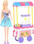 Bettina Doll with Popcorn Cart for Girls