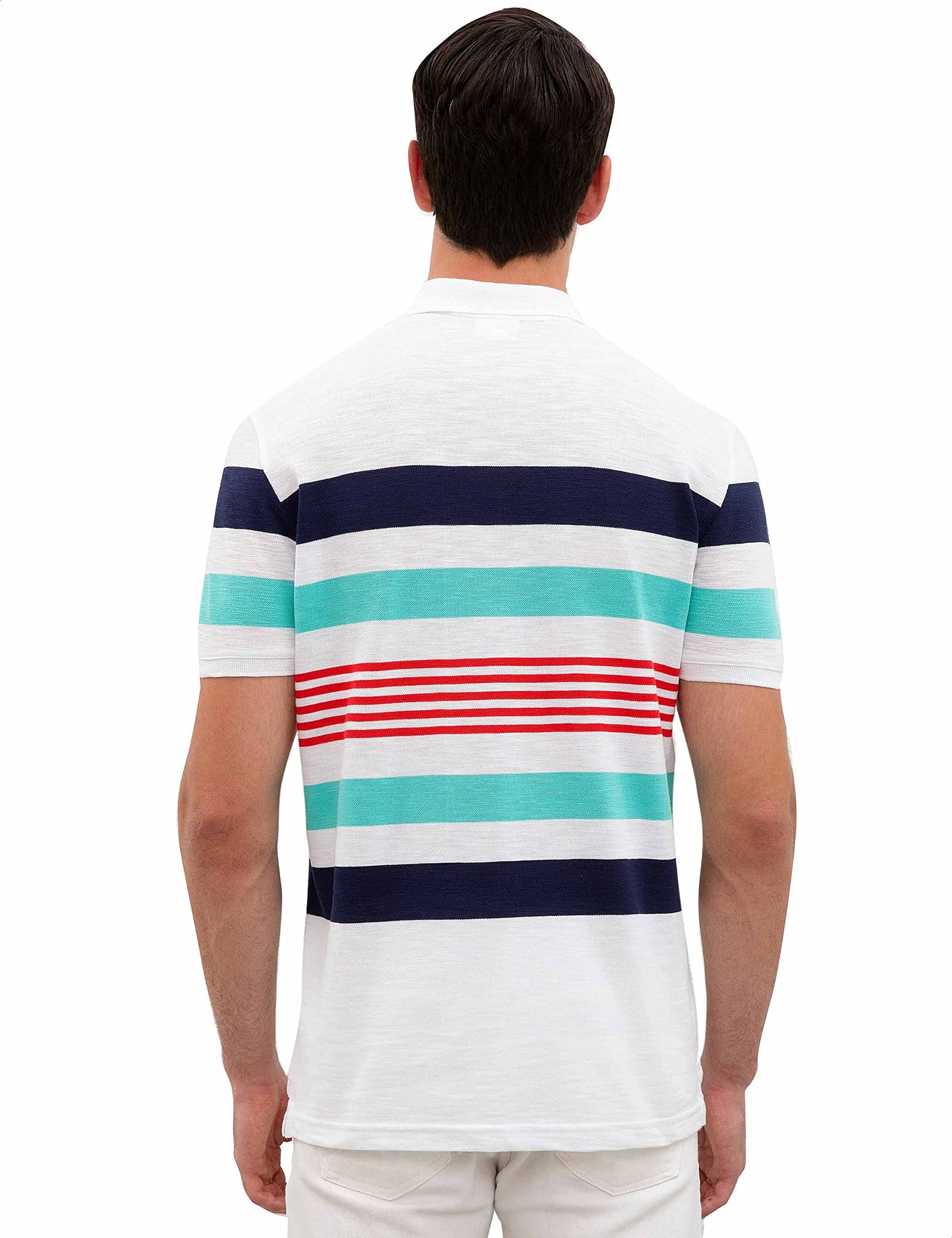 تي شيرت رجالي من U.S. Polo Assn. – شعار مطرز، ياقة دائرية