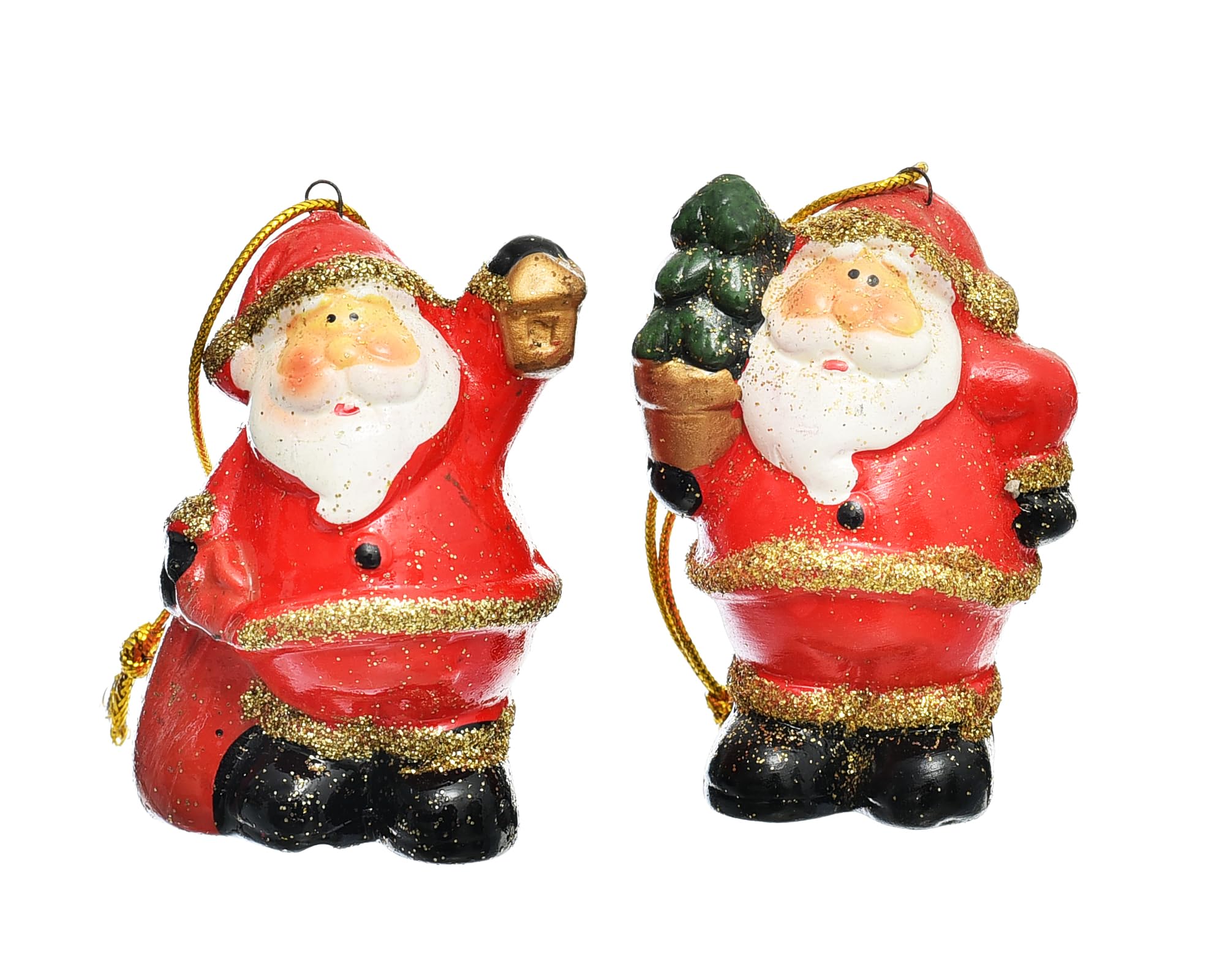 Generic Pottery Christmas Tree Ornaments With Old Man Shaped For Christmas Festival Party - Safqqa