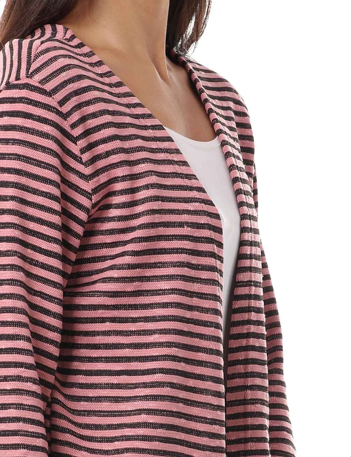  Jamila Long Sleeves Open Cotton Cardigan For Women