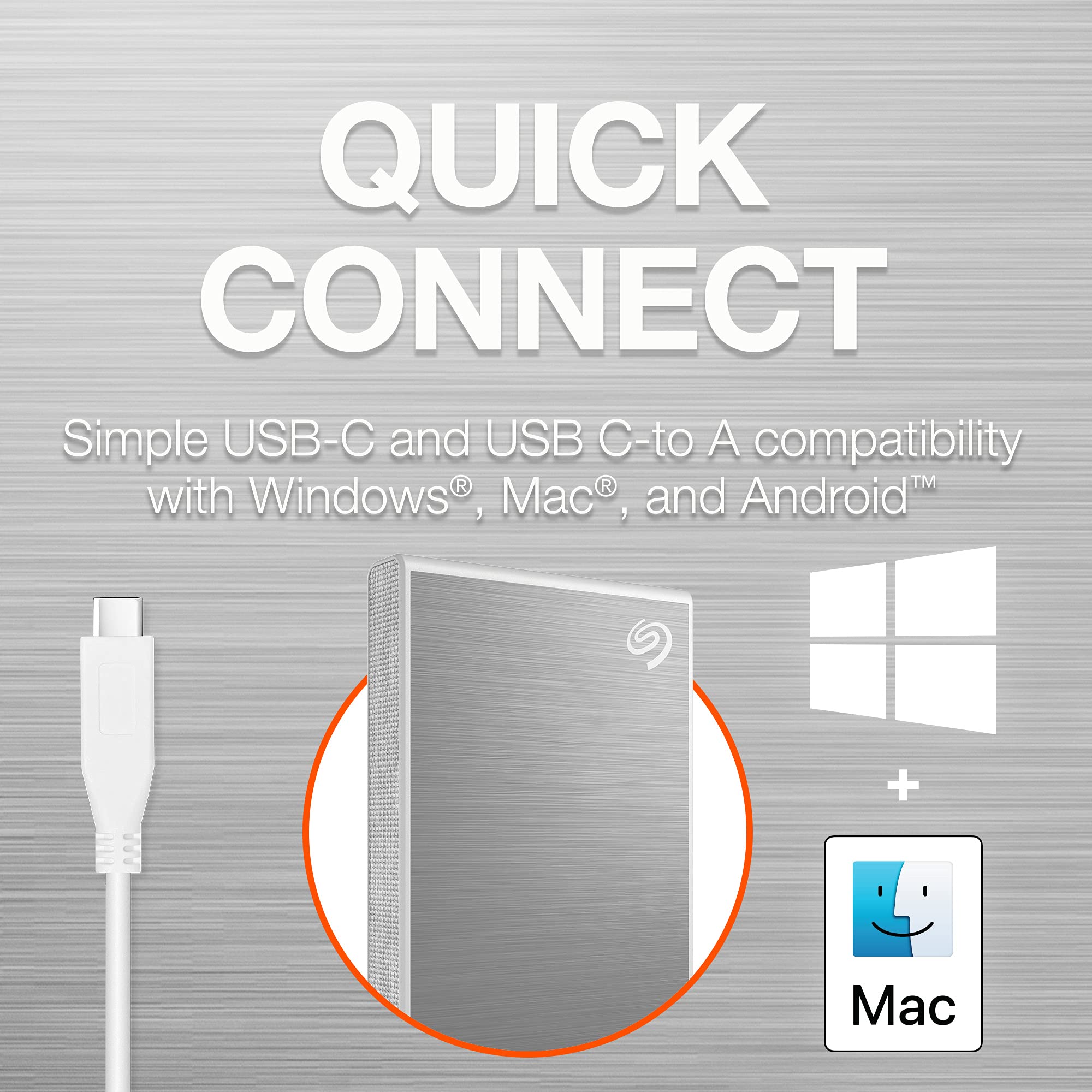 Seagate One Touch SSD, 1TB, External SSD, USB 3.0, Black, Creative Cloud Photography (STKM1000400) – Safqqa Egypt