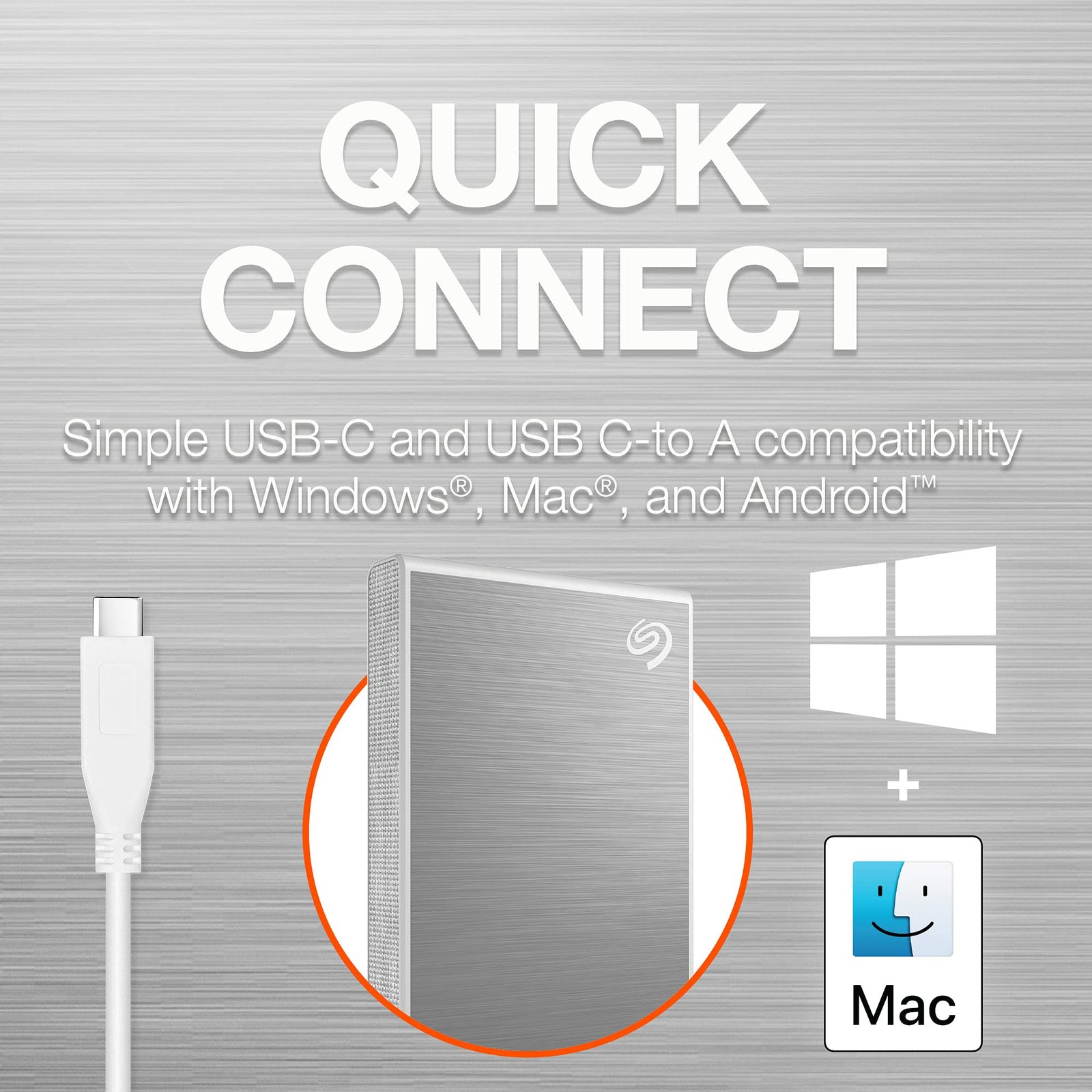 Seagate One Touch SSD, 1TB, External SSD, USB 3.0, Black, Creative Cloud Photography (STKM1000400)