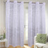 Kuber Industries Cotton 2 Pieces 7 Feet Eyelet Door Curtain