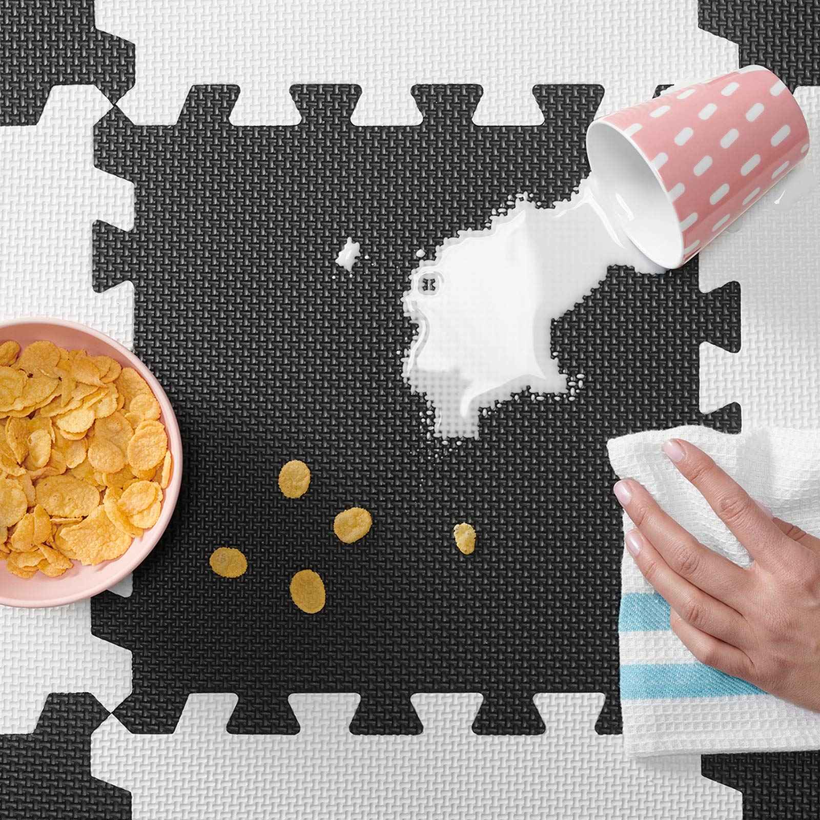 Kinderkraft Puzzle Play Mat LUNO – Educational, Soft Foam, 150×180 cm, 30 Pieces – Safqqa Egypt